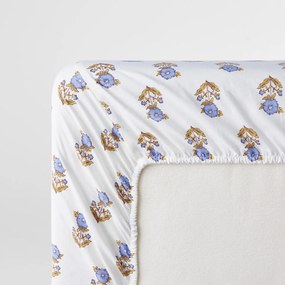 Hoeslaken voor kinderen, gewassen katoen, bloemenprint, DIMANI