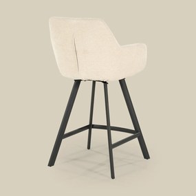 Draaibare Barkruk Stof Beige