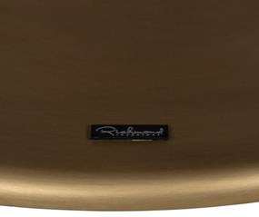 Richmond Interiors Luxor Ovale Eettafel Met Gouden Trompet Voet - 230 X 110cm.