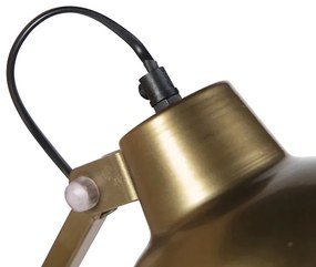 Industriële wandlamp messing verstelbaar - Avon Industriele / Industrie / Industrial, Landelijk E27 Binnenverlichting Lamp