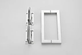 Saniclear Modern douchecabine 90x80 met 80cm deur anti-kalk chroom