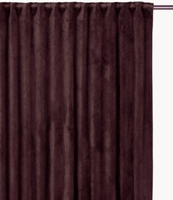 Fluwelen dim-out multibandgordijnen Estelle, 2-delig, B 135 cm