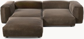 Modulaire fluwelen hoekbank Vetsak (3-zits)