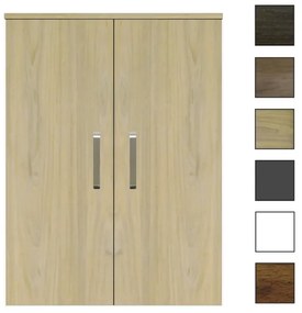 Sanicare kolomkast met luxe chromen greep 67x90x32cm grey-wood