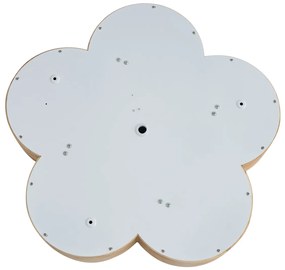 Kinder plafondlamp hout met wit - Lucille