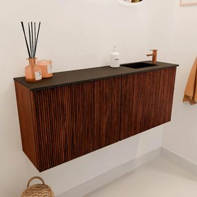 Mondiaz Joya 100cm toiletmeubel ruby met wastafel faye rechts 1 kraangat urban