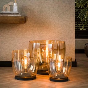 Glazen Vloerlamp Amber Glas 48 Cm