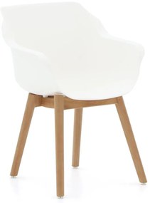 Dining tuinstoel | Hartman Sophie Studio | Kunststof | Natural Teak/Wit | Kees Smit Tuinmeubelen