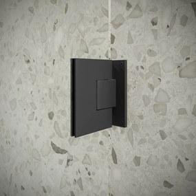 Saniclear Modern scharnieren + handvat voor douchedeur zwart mat