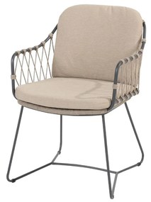 Taste by 4 Seasons Prego dining chair antraciet-taupe SALE      taupe weerbestendig