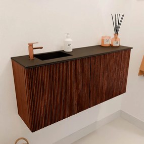 Mondiaz Joya 90cm toiletmeubel ruby met wastafel faye links 1 kraangat urban