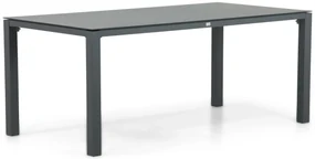 Tuinset 4 personen 180 cm Aluminium/textileen Grijs Hartman Sitges/Mateo