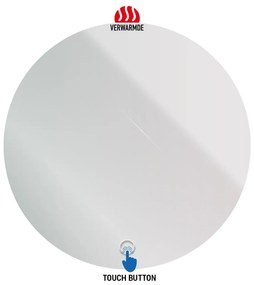 Sanigoods Halo ronde spiegel met verlichting en verwarming 100cm