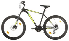 vidaXL Mountainbike 21 versnellingen 27,5 in wielen 42 cm frame zwart