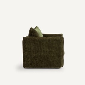 Fauteuil XL in geribd fluweel, Néo Chiquito