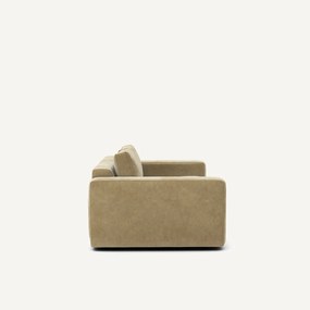 Compacte 3-zitsbank in stonewashed fluweel, SKANDER