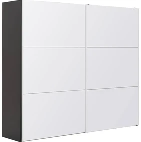 Goossens Kledingkast Easy Storage Sdk, 203 cm breed, 220 cm hoog, 2x 3 paneel glas schuifdeuren