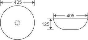 Saniclear Raja ronde waskom 40cm mat wit