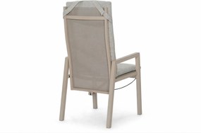 Verstelbare Tuinstoel Aluminium Zand/Beige Lifestyle Garden Furniture Vivaro   loft