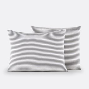 Kussensloop in jersey katoen/modal, Dolsi Gris