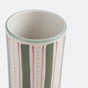 Geglazuurde keramische vaas H25 cm, Baldia