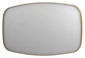 INK SP29 spiegel - 140x4x80cm contour in stalen kader - geborsteld mat goud 8409672