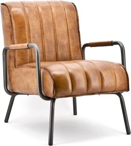Eleonora Marvin Fauteuil Rosi Leder Cognac
