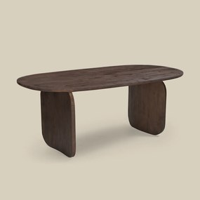 Ovale Eettafel Met Gebogen Poot 200 Cm - 200 X 100cm.