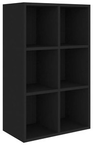vidaXL Boekenkast/dressoir 66x30x97,8 cm bewerkt hout zwart