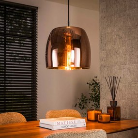 Moderne Hanglamp Koper Glas