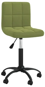 vidaXL Eetkamerstoelen draaibaar 4 st fluweel lichtgroen