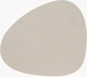 Asymmetrische leren placemats Corduroy, 2-delig