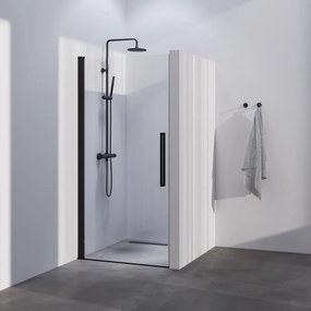 Brauer Season nisdeur met draaideur 100cm zwart mat