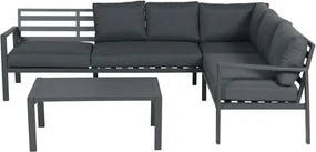 Garden Impressions Denver loungeset 4-delig - zwart