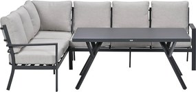 Garden Impressions Senja lounge dining set 3-delig links - sandstone
