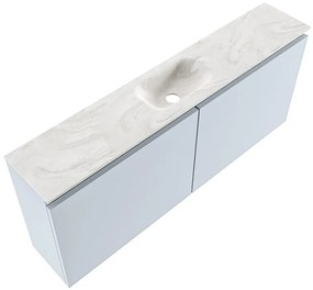 Mondiaz Ture DLux toiletmeubel 120cm clay met wastafel ostra midden zonder kraangat