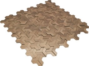 Zelfklevende Mozaïektegels Metaal | Trifold 3D Naturel | 30,3×28 cm | Keuken, Bad &amp; WC