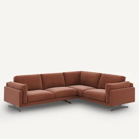 Hoekbank fluweel, César