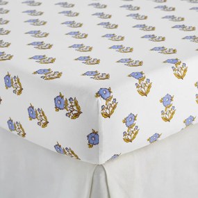 Hoeslaken voor kinderen, gewassen katoen, bloemenprint, DIMANI