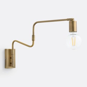 Wandlamp in metaal met verstelbare arm, Hiba