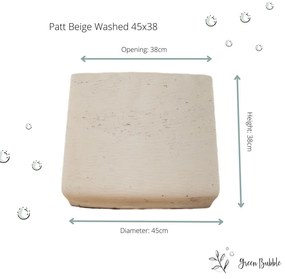 Pot Patt Beige Washed