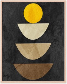 Ingelijste digitale print Organic Shapes