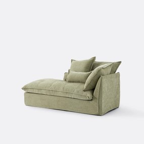 Longchair links mêlee polyester, Odna