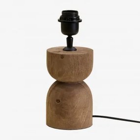 Diniz Tafellampvoet Mangohout & ↑15 Cm - Sklum