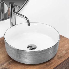Opzetwastafel Rea Sami Brush Silver