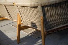 Exotan Lounge Tuinbank -2-zits - Florida - Wicker - Teak - Beige - Exotan