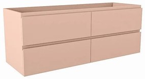 Mondiaz HAY wastafelonderkast - 130x45x50cm - 4 lades - uitsparing rechts - softclose - Rosee M45152Rosee