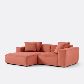 Linker hoekbank, ribfluweel, Liora