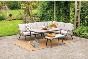 Garden Impressions Kalibo lounge dining set 6-delig - desert sand