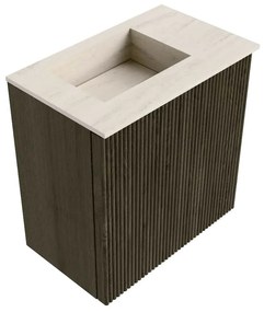 Mondiaz Joya DLux 40cm toiletmeubel shadow met wastafel faye links zonder kraangat meli